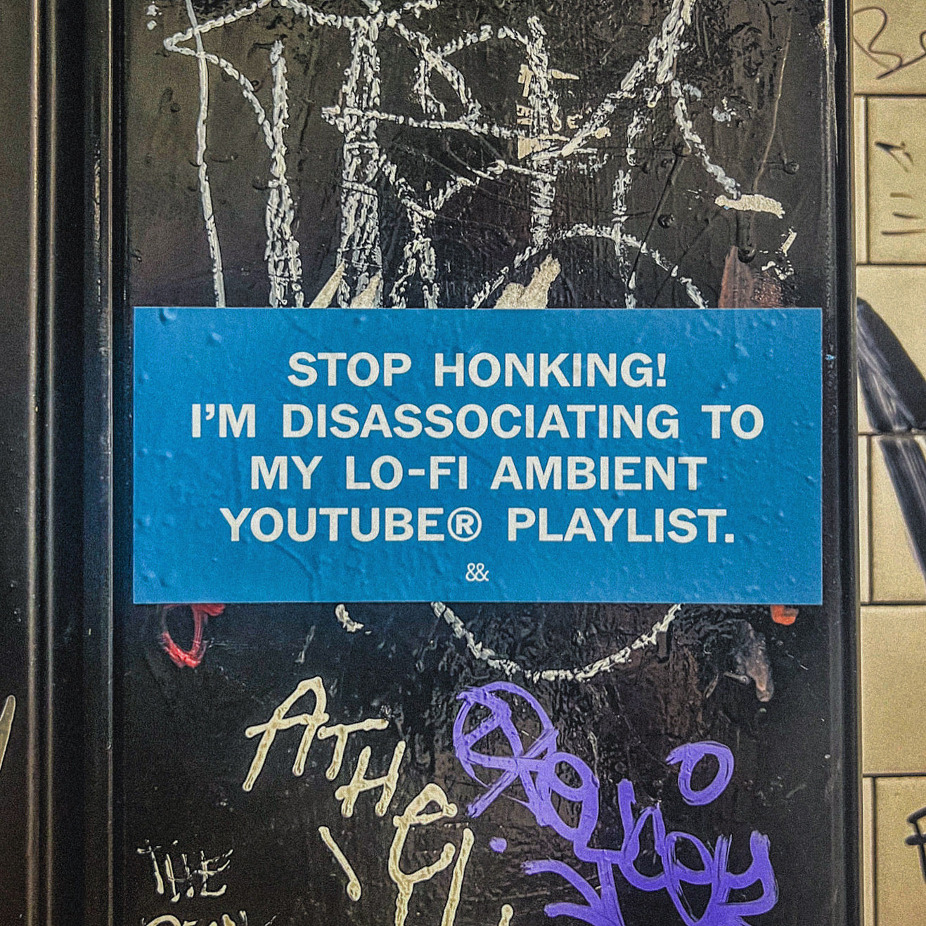 Stop Honking Sticker